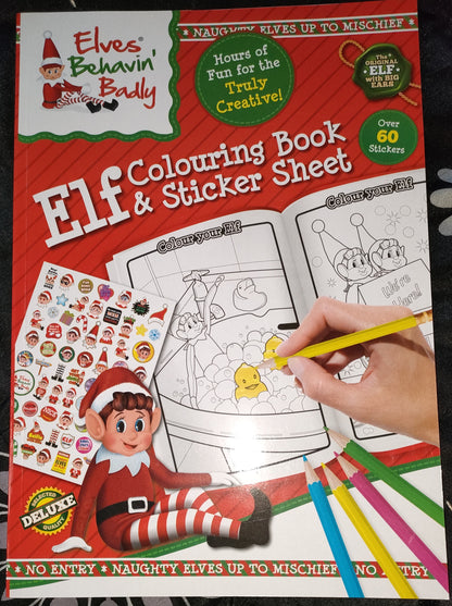 Elf Colouring Book & Sticker Sheet